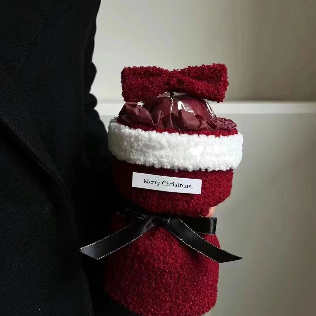 Single Bow Christmas Eve Fruit Bouquet