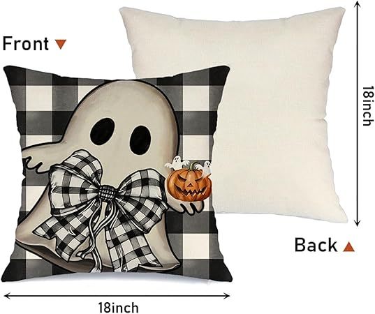 Halloween Decorations Pillow Covers 18x18 Set