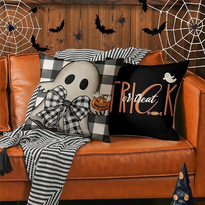 Halloween Decorations Pillow Covers 18x18 Set