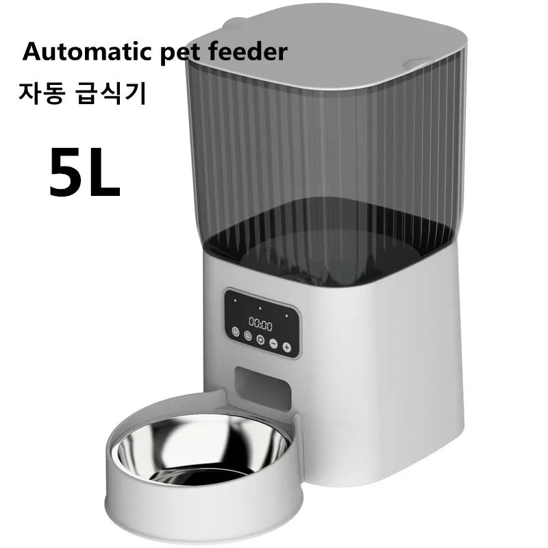 5L Automatic Feeders for Cats Dogs Auto Dispenser Timed Pet Feeder Cat Feeder Cat Automatic Meal Cat Bowl