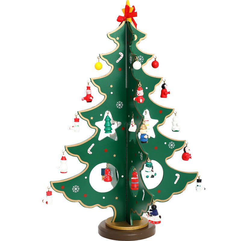 Decorations Wood Christmas Tree