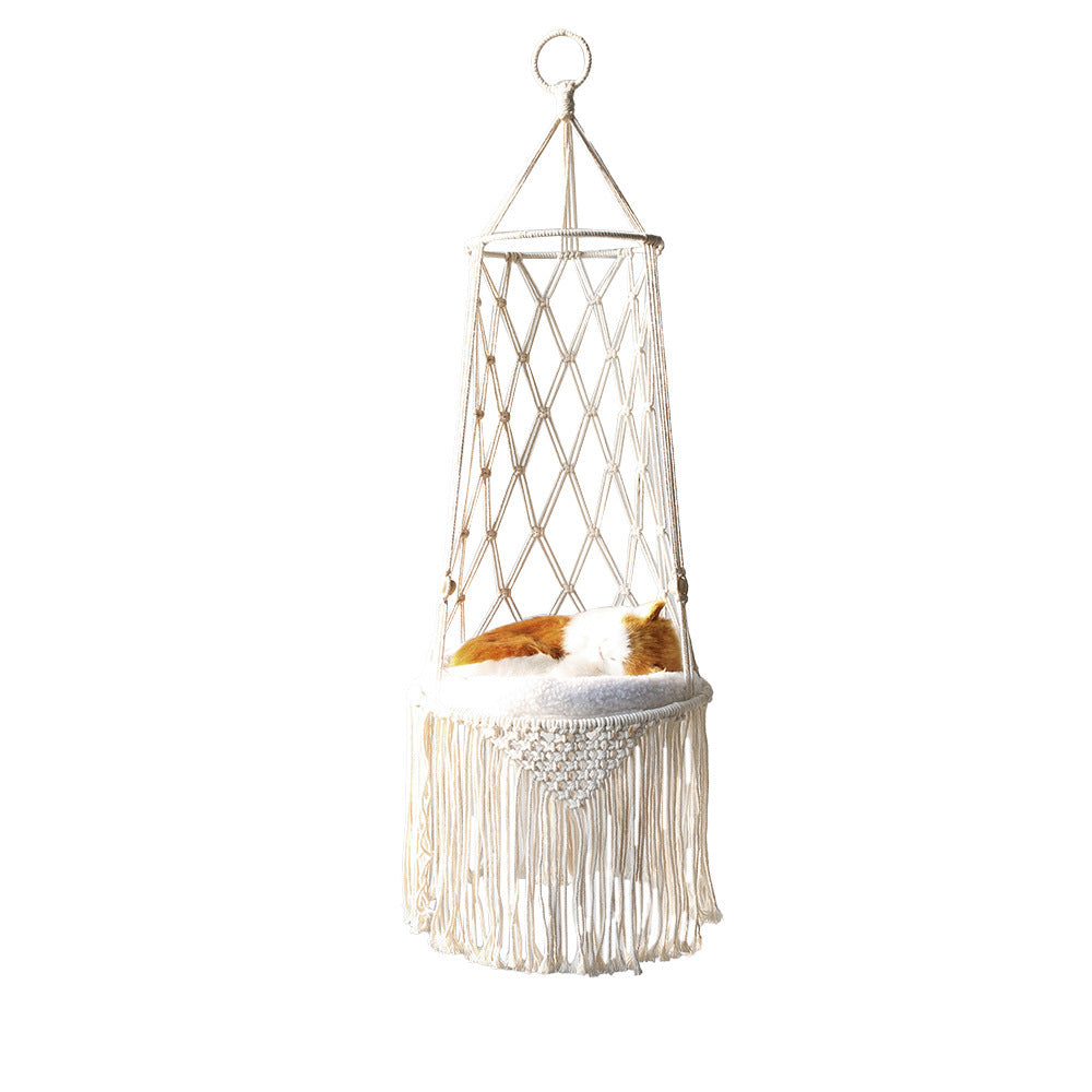 Wall Hanging Cat Hammock Macrame Cat Bed